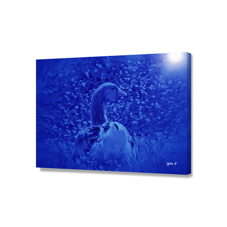 Oie Dans Les Jardins De Carrouges (20"W x 16"H x 1.5"D)