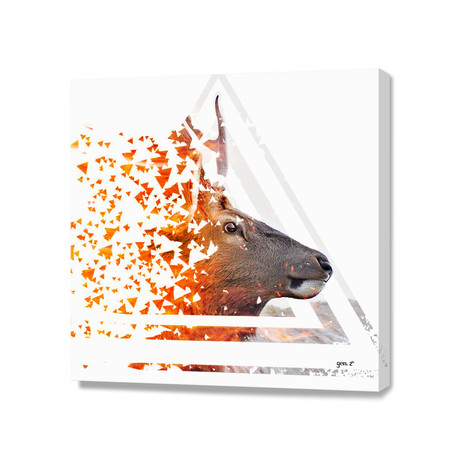 Caution Deer (16"W x 16"H x 1.5"D)