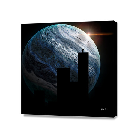 King of Buildings (16"W x 16"H x 1.5"D)