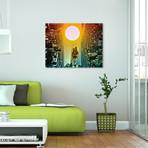 The Tale of Two Towns (20"W x 16"H x 1.5"D)