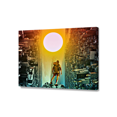 The Tale of Two Towns (20"W x 16"H x 1.5"D)