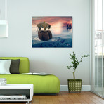 Tiger Drifting (20"W x 16"H x 1.5"D)