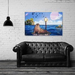 Walrus In A Walk (24"W x 16"H x 1.5"D)