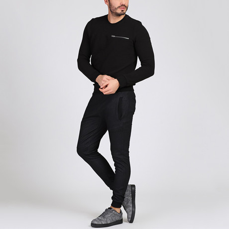 Kenneth Track Suit Bottoms // Black (XS)