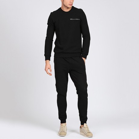 Darnell Track Suit // Black (XL)
