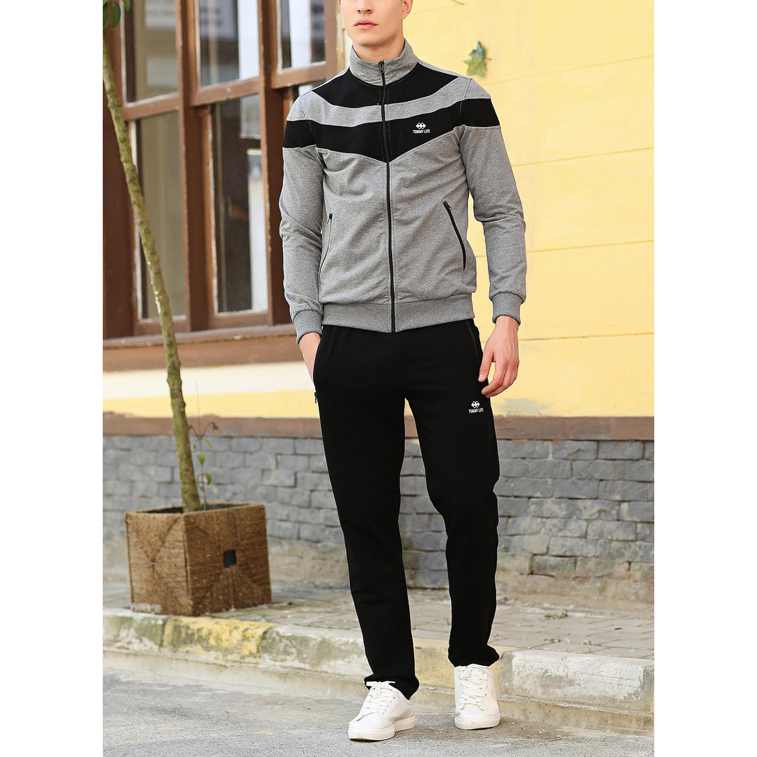 Parker Track Suit // Gray + Melange (S) - Tommy Life - Touch of Modern