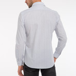Hakim Button Down Shirt // Navy Print (XL)