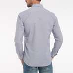 Peters Button Down Shirt // Gray Stripe (M)