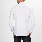 Cannon Button Down Shirt // White + Navy (XL)