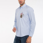Rocco Button Down Shirt // Blue Stripe (XL)