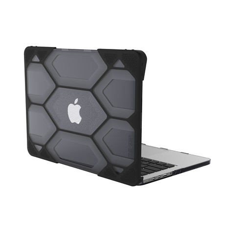 HexPact Case // MacBook 13" (2016-2018) With or Without Touch Bar (Black)