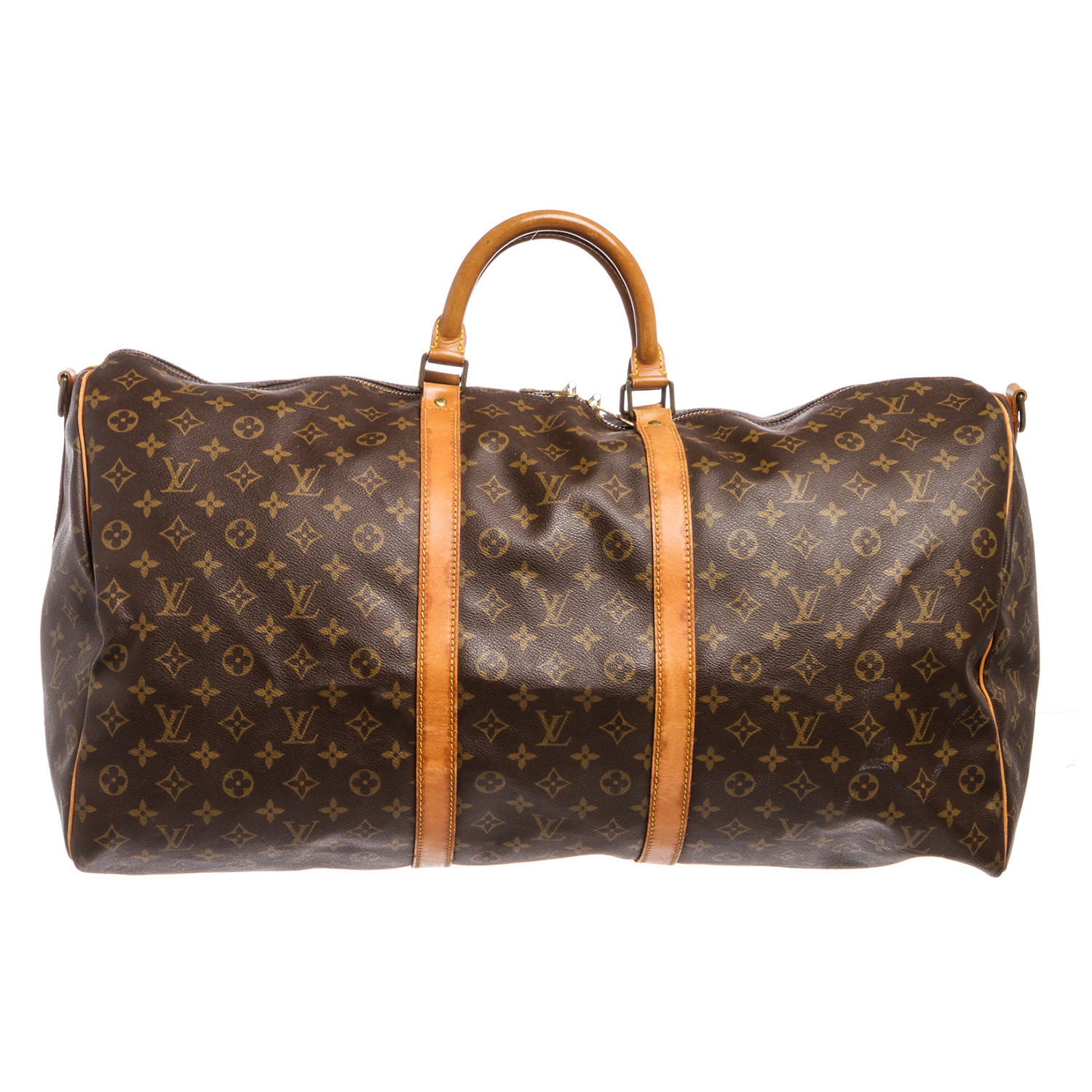Louis Vuitton // Monogram Keepall 60 Bandouliere Duffle Bag // No Strap // VI8901 - Vintage ...