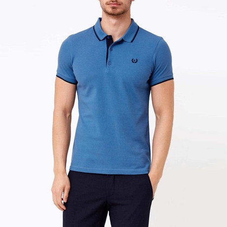 Caples Polo T-Shirt // Navy Blue (L)