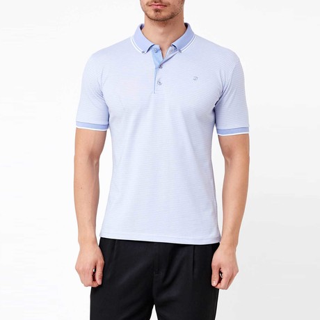 Gilmore Polo T-Shirt // Light Blue (L)