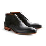 Cedar St. Leather Suede // Black + Dark Gray (Euro: 40)