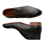 Cedar St. Leather Suede // Black + Dark Gray (Euro: 40)