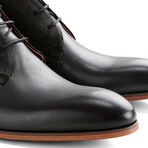 Cedar St. Leather Suede // Black + Dark Gray (Euro: 40)