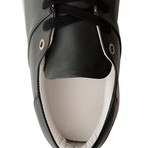 Jay St. Leather // Black + Dark Gray (Euro: 40)