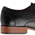 Rector St. Leather // Black + Dark Gray (Euro: 40)