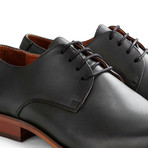 Rector St. Leather // Black + Dark Gray (Euro: 40)