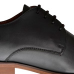 Rector St. Leather // Black + Dark Gray (Euro: 40)