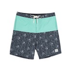 Venice Cali Static Boardshort // Gray + Mint (34)