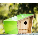 Number One Birdhouse // Green