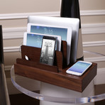 Deluxe Combo Charging Station + Wireless Pad + 6 USB Ports (Eco Friendly Bamboo)