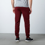 SlimFit Activewear TrackPant // Maroon (2XL)