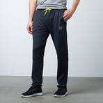 Double Layered Sports Track Pant + Phone Pocket // Navy (2XL)