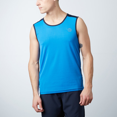 Sports Dry Fit Tank Top Vest For Running + Gym // Dark Navy (S)