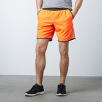 Dry Fit Sports Shorts + Zipper Back Pocket // Orange (S)