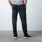 Double Layered Sports Track Pant + Phone Pocket // Navy (2XL)