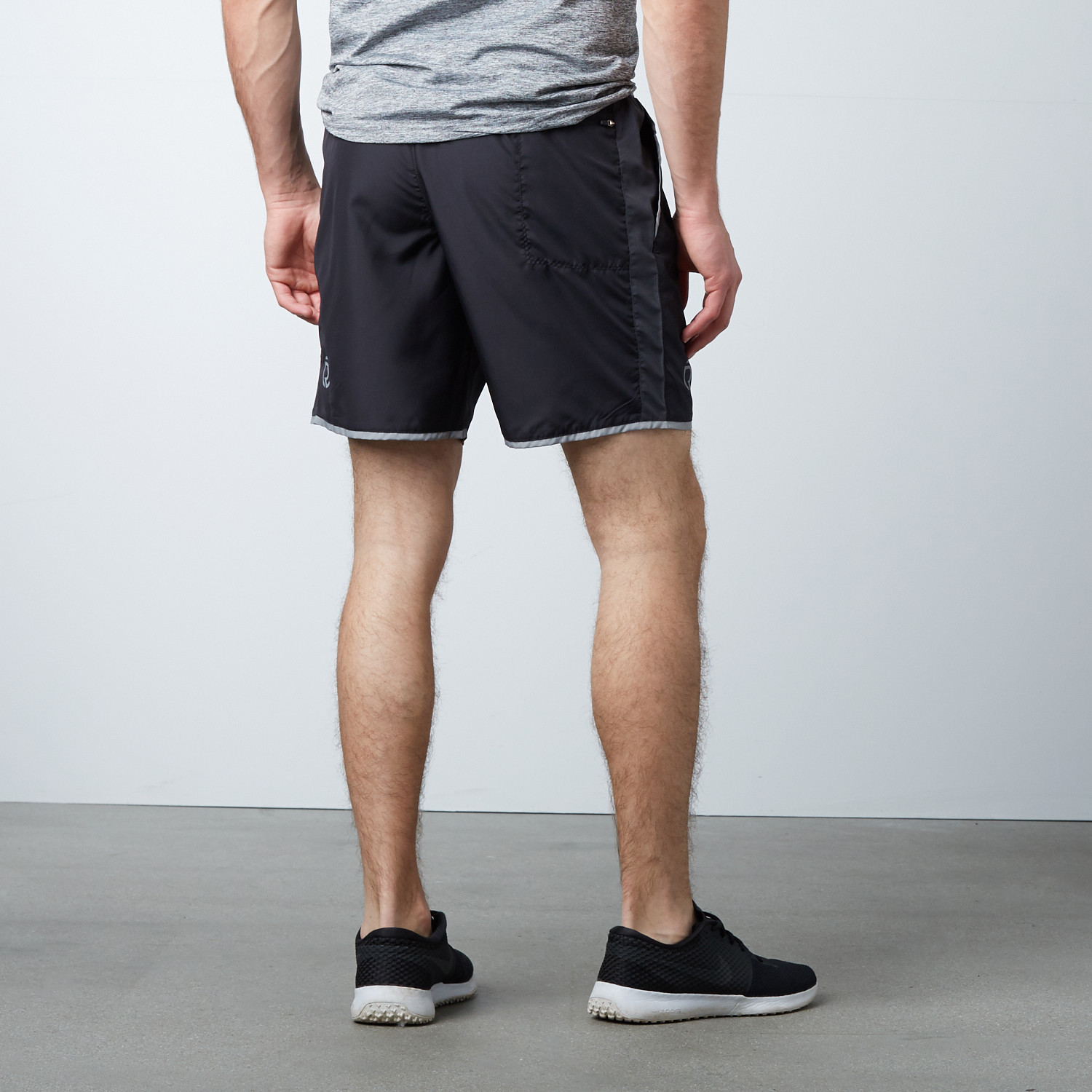 Dry Fit Sports Shorts + Zipper Back Pocket // Black (S) - TrueREVO ...