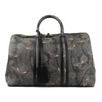 Paisley Weekender Bag // Gray + Black