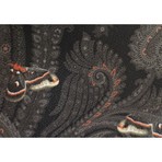 Paisley Weekender Bag // Gray + Black