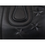 Large Nightingale Embossed Star Tote Bag // Black