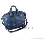 Leather Nightingale Paisley Carry On Bag // Blue + Black