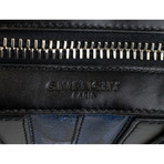 Leather Nightingale Paisley Carry On Bag // Blue + Black