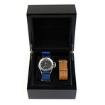 Seventeen Analog Wrist Watch + Exchangeable Strap // Blue