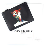 Longhorn Medium Zip Pouch Bag // Black