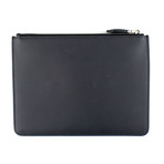 Longhorn Medium Zip Pouch Bag // Black