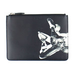 Medium Star Athlete Zip Pouch Bag // Black