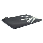 Medium Star Athlete Zip Pouch Bag // Black