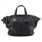 Pebbled Micro Nightingale Shoulder Bag // Black