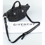 Pebbled Micro Nightingale Shoulder Bag // Black