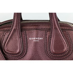 Pebbled Micro Nightingale Shoulder Bag // Oxblood