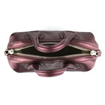 Pebbled Micro Nightingale Shoulder Bag // Oxblood