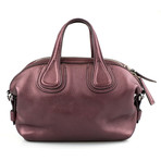 Pebbled Micro Nightingale Shoulder Bag // Oxblood