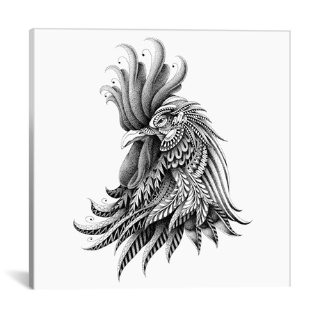 Ornate Rooster // Bioworkz (18"W x 18"H x 0.75"D)